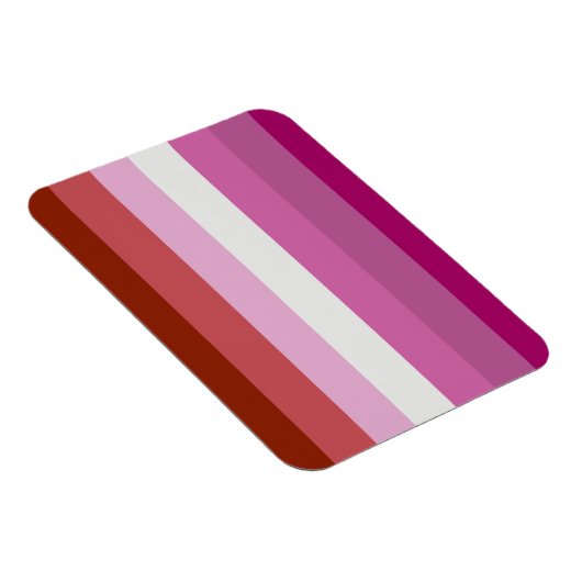 Lesbische Stolperflagge (Herkunft) Magnet (Rechte Seite)