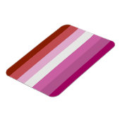 Lesbische Stolperflagge (Herkunft) Magnet (Linke Seite)