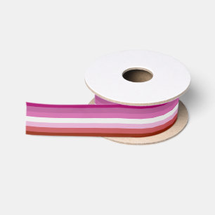 Lesbische Stolperflagge (Herkunft) Satinband