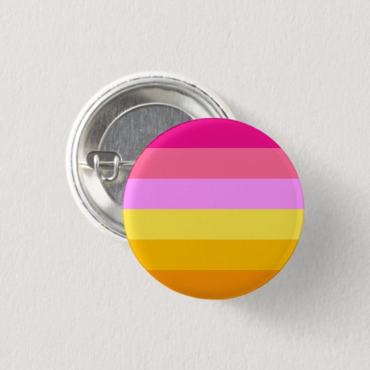 Lesbische Stolperflagge (Morgengrauen) Button (Vorne & Hinten)