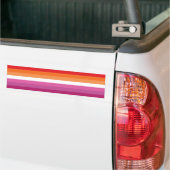 Lesbische Stolperflagge (Sunset) Autoaufkleber (Auf Lkw)