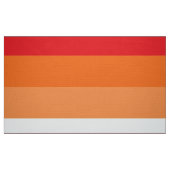 Lesbische Stolperflagge (Sunset) Stoff (Fat Quarter (45,7 x 55,9 cm))
