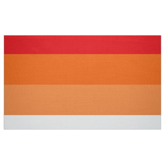 Lesbische Stolperflagge (Sunset) Stoff (Fat Quarter (45,7 x 55,9 cm))