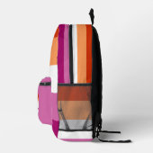 Lesbische Stolperflagge und Regenbogen mit einem b Bedruckter Rucksack (Rechts)
