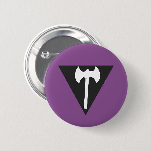 Lesbische Stolz-Flagge (v.2) Button (Vorne & Hinten)