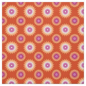 Lesbische Stolzfarben /orange Blume Muster Stoff (Muster)