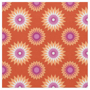 Lesbische Stolzfarben /orange Blume Muster Stoff