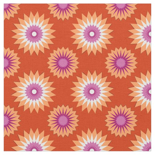 Lesbische Stolzfarben /orange Blume Muster Stoff (Nahaufnahme)
