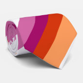 Lesbische Streifen | Lesbischer Stolz Krawatte (Gerollt)