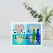 Lesbische Tageskarten und Geschenke Postkarte (Stehend Vorderseite)