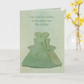 Lesbische Verlobungs-Glückwünsche - tadelloses Karte (Gelbe Blume)