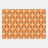 Lesbische Weihnachtsgingerbrot Ladys Couple Custom Geschenkpapier Set (Vorderseite 3)