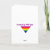 Lesbische Weihnachtskarte Feiertagskarte (Rückseite)