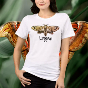 Lesbischer AF-Totenkopfschwärmer Tri-Blend Shirt