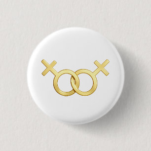 Lesbischer Anhänger, LGBTQ Stolz Schmuck, Zierlich Button