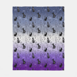 Lesbischer Butch-Stolz Schwarze Katze - Mystische  Fleecedecke