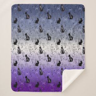 Lesbischer Butch-Stolz Schwarze Katze - Mystische  Sherpadecke