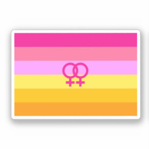 Lesbischer Dawn Pride WLW Aufkleber