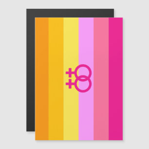 Lesbischer Dawn Pride WLW Magneteinladung