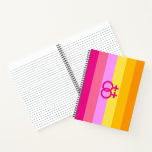 Lesbischer Dawn Pride WLW Notizblock