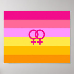 Lesbischer Dawn Pride WLW Poster