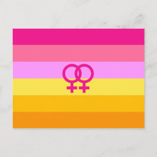 Lesbischer Dawn Pride WLW Postkarte
