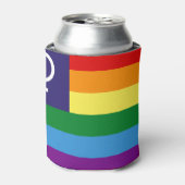 Lesbischer Doppel-Venus-Regenbogen-Pride Dosenkühler (Kanne Vorderseite)