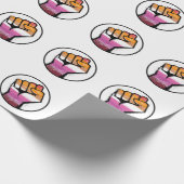 Lesbischer Fistzirkel Geschenkpapier (Ecke)