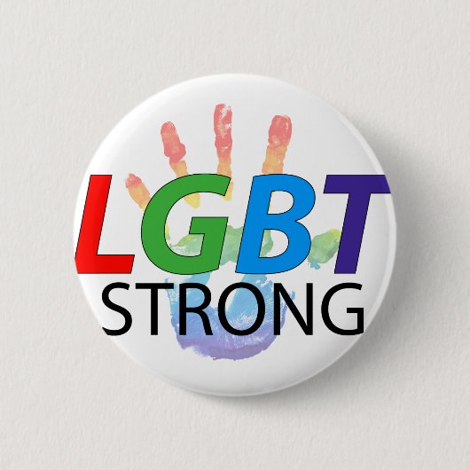 Lesbischer Gay BiSexual Transgender LGBT Pride Button (Vorderseite)