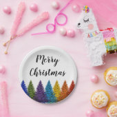 Lesbischer Gay Pride Rainbow Flag Weihnachtsbaum Pappteller (Party)