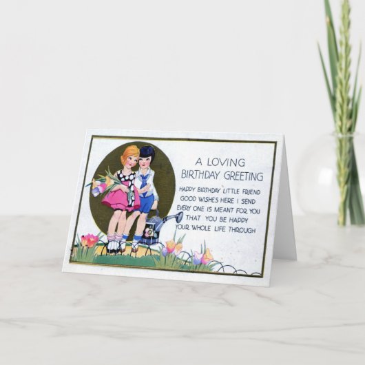 Lesbischer Geburtstag 1915 grüßend Vintag Karte (Vorderseite)