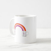 Lesbischer Kaffeedatum Kaffeetasse (Vorderseite Links)