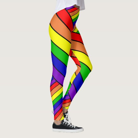Lesbischer LGBT Pride Rainbow Leggings (Rechts)