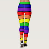 Lesbischer LGBT Pride Rainbow Leggings (Rückseite)