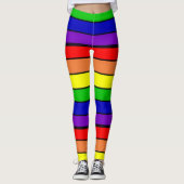Lesbischer LGBT Pride Rainbow Leggings (Vorderseite)
