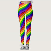Lesbischer LGBT Pride Rainbow Leggings (Vorderseite)