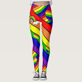 Lesbischer LGBT Pride Rainbow Leggings