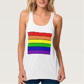 Lesbischer LGBT Pride Rainbow Tank Top (Vorderseite)