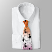 Lesbischer Pride Black Cat - Mystische Hexerei Krawatte (Gebunden)