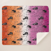 Lesbischer Pride Black Cat - Mystische Hexerei Sherpadecke (Vorderseite (Horizontal))