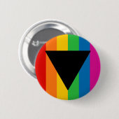 Lesbischer Pride Black Triangle Button (Vorne & Hinten)
