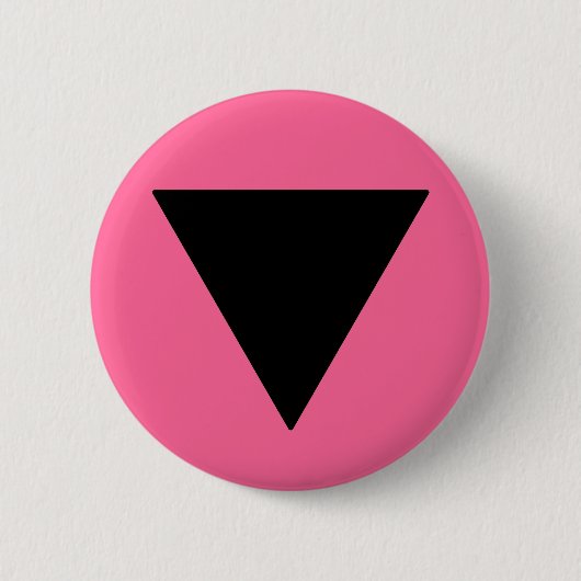 Lesbischer Pride Black Triangle Button (Vorderseite)