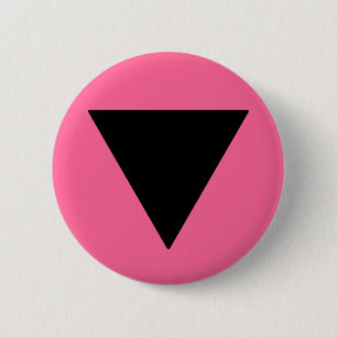 Lesbischer Pride Black Triangle Button