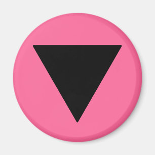 Lesbischer Pride Black Triangle Magnet