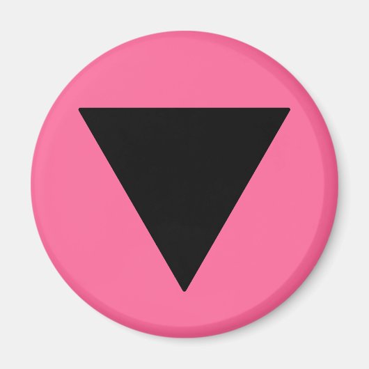 Lesbischer Pride Black Triangle Magnet (Vorne)