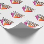 Lesbischer Pride Burst Geschenkpapier (Ecke)