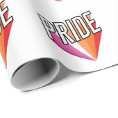 Lesbischer Pride Burst Geschenkpapier (Rolleneckpunkt)