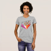 Lesbischer Pride Burst T-Shirt (Vorne ganz)