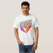 Lesbischer Pride Burst T-Shirt (Vorne ganz)