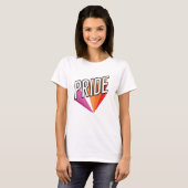 Lesbischer Pride Burst T-Shirt (Vorne ganz)